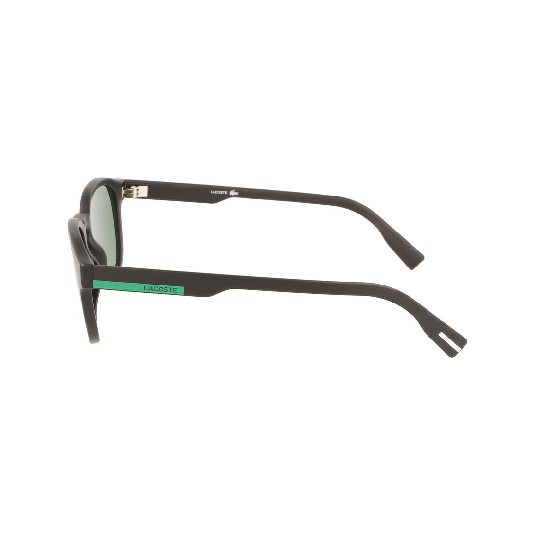 Lacoste Oval Plastic Colour Block Sonnenbrille Herren Schwarz | RIYN-27850