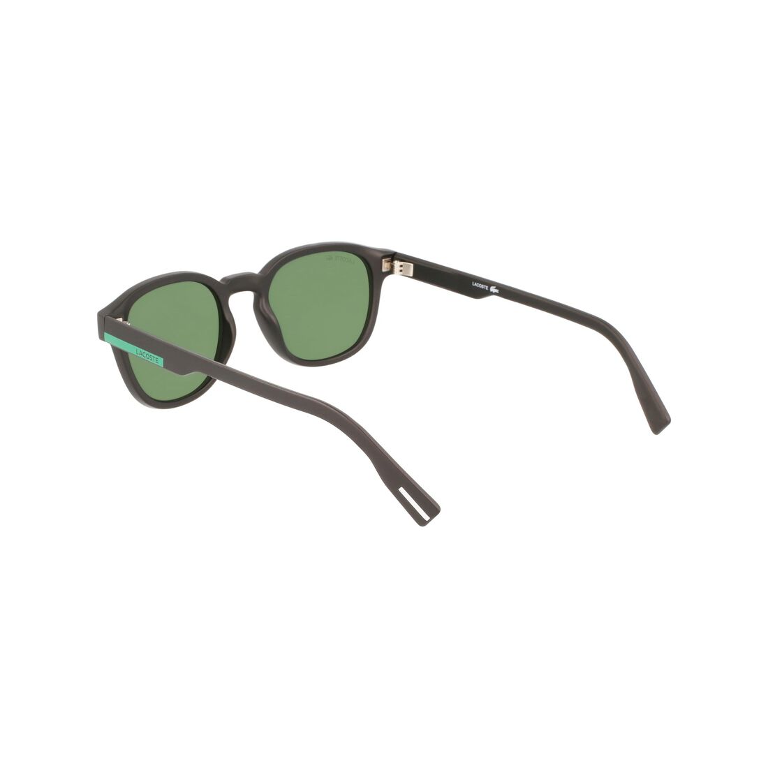 Lacoste Oval Plastic Colour Block Sonnenbrille Herren Schwarz | RIYN-27850
