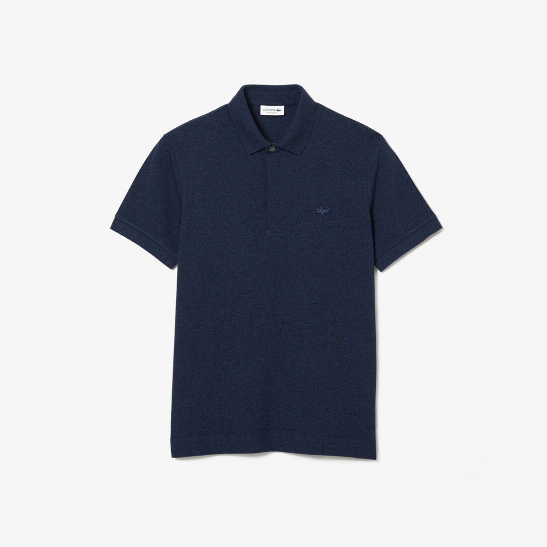 Lacoste Paris Regular Fit Stretch Baumwoll Piqué Polo Shirts Herren Blau | AYTO-46283
