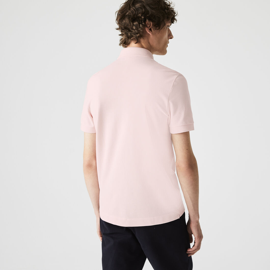 Lacoste Paris Regular Fit Stretch Baumwoll Piqué Polo Shirts Herren Rosa | FKDE-69538