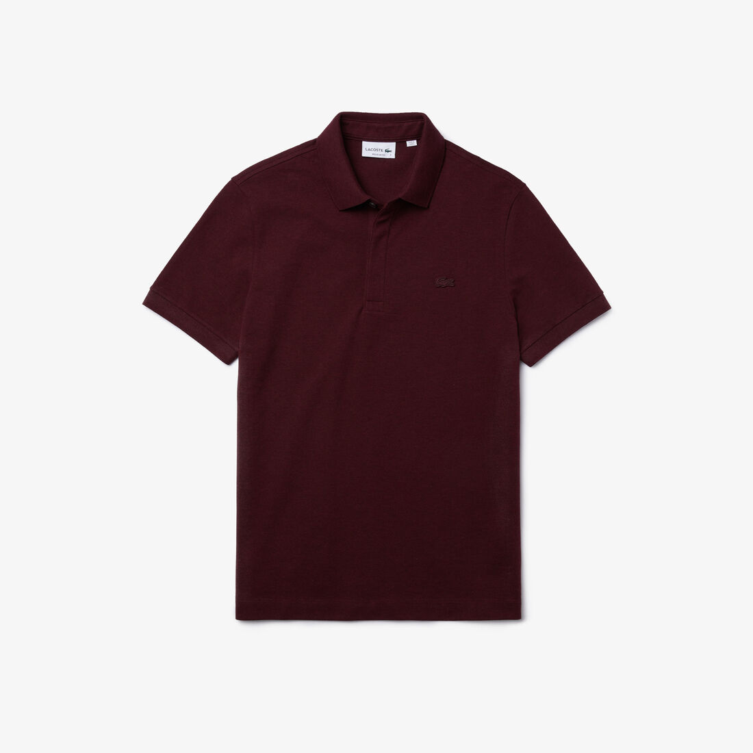 Lacoste Paris Regular Fit Stretch Baumwoll Piqué Polo Shirts Herren Bordeaux | GHYT-47513