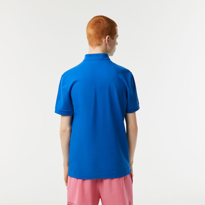 Lacoste Paris Regular Fit Stretch Baumwoll Piqué Polo Shirts Herren Blau | TSZX-07163