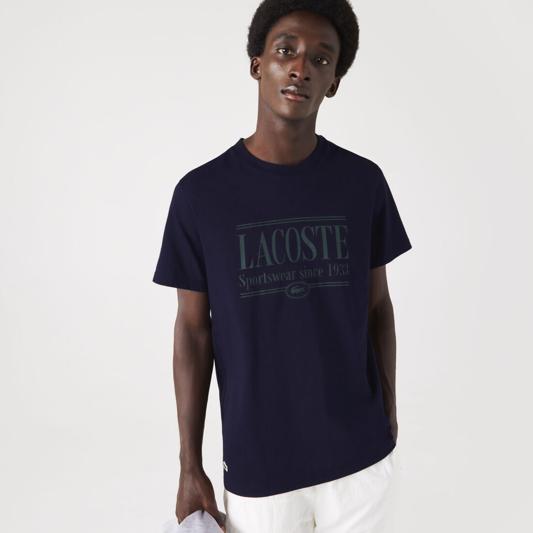 Lacoste Regular Fit Jersey T-shirts Herren Navy Blau | FXKB-89571