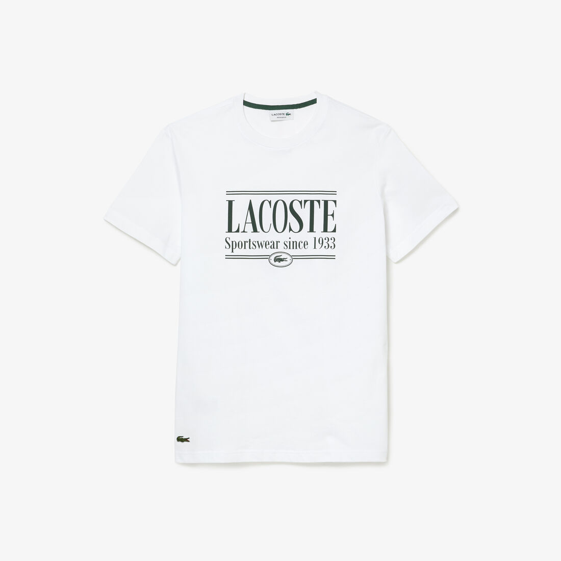 Lacoste Regular Fit Jersey T-shirts Herren Weiß | MQKV-19740