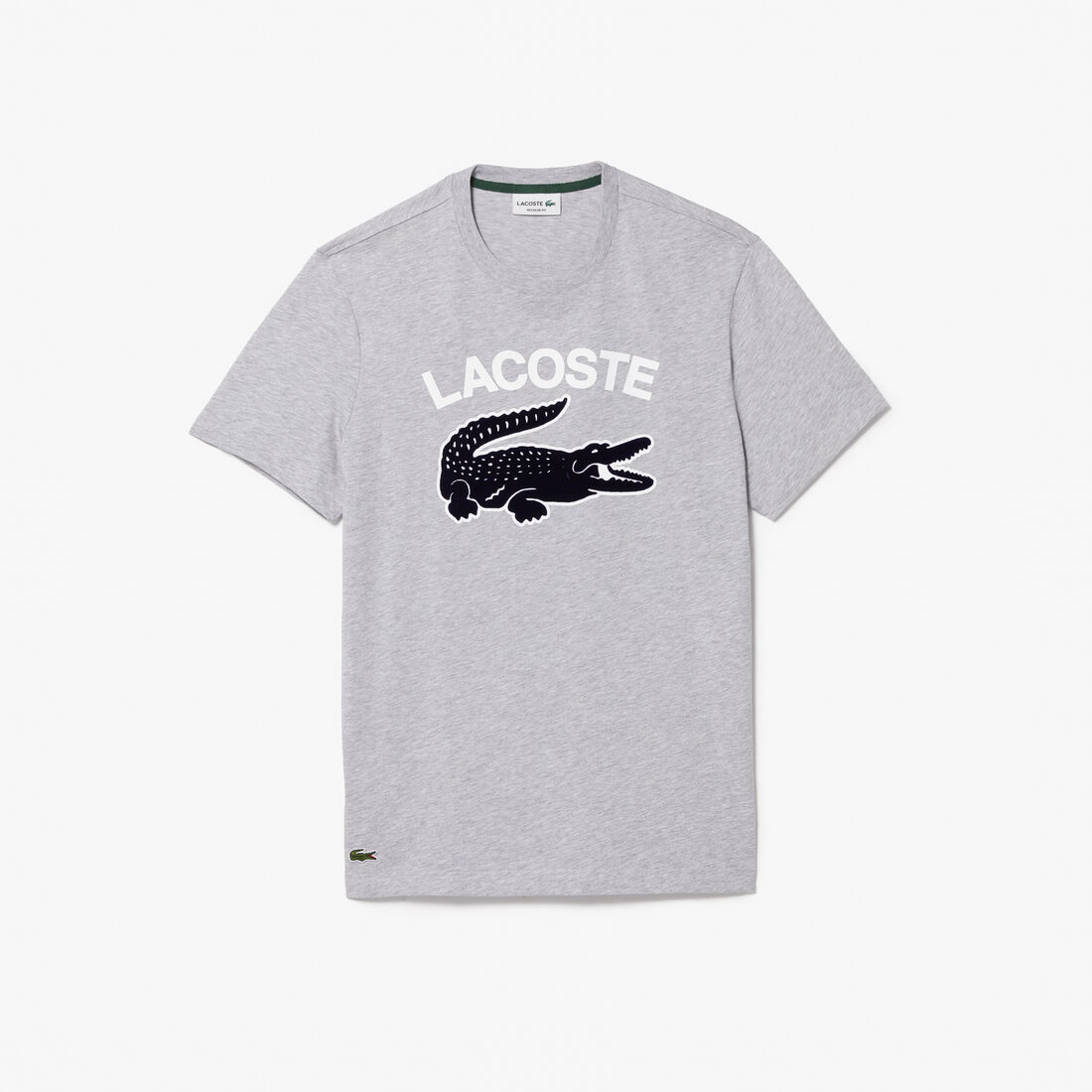 Lacoste Regular Fit Xl Crocodile Print T-shirts Herren Grau | MFKO-59017