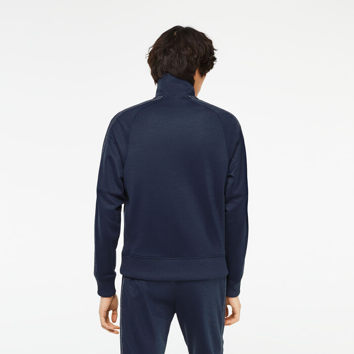 Lacoste Regular Fit Zipped Piqué Sweatshirts Herren Blau | UFHK-89657