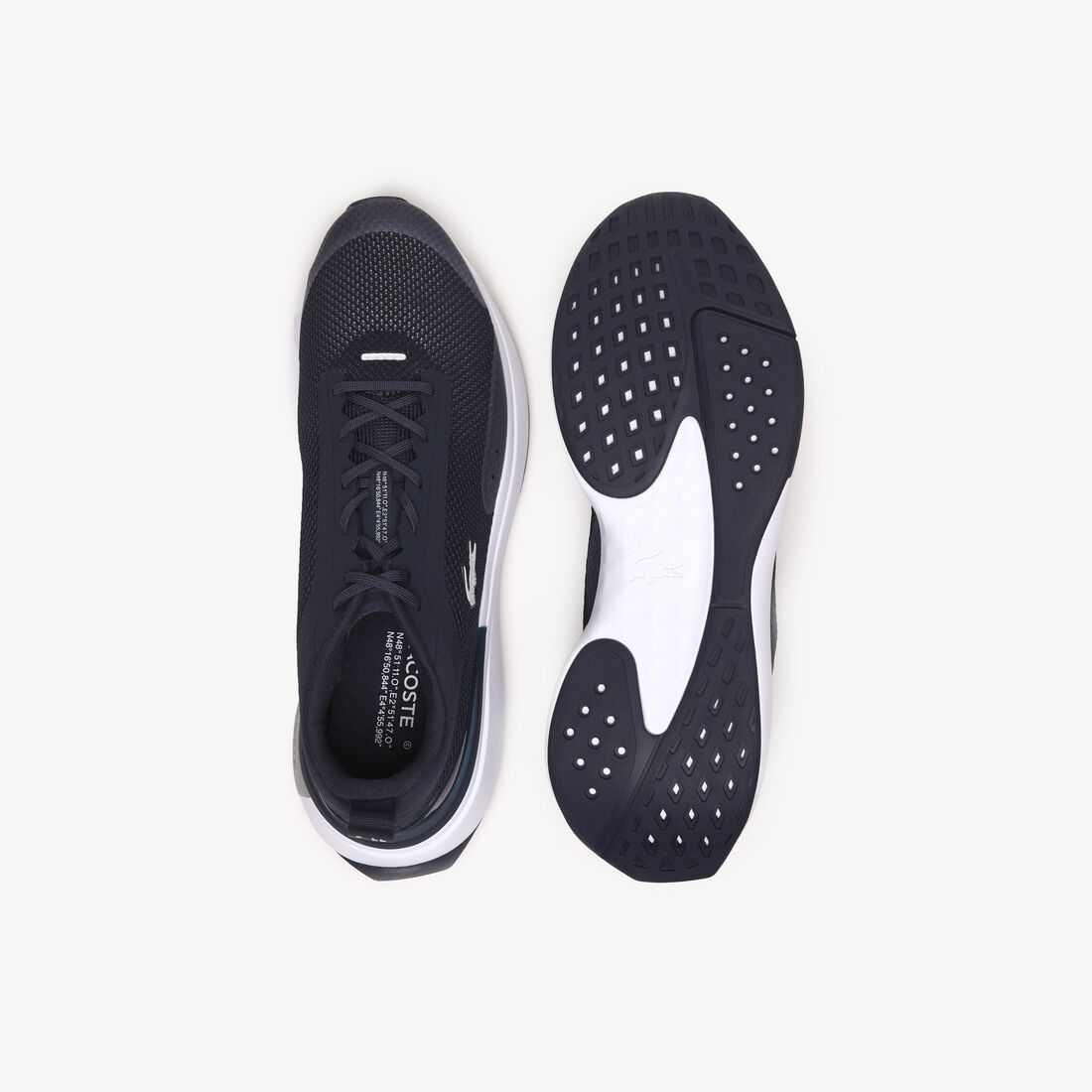 Lacoste Run Spin Evo Atmungsaktiv Mesh Sneakers Herren Navy Weiß | PNIC-40961