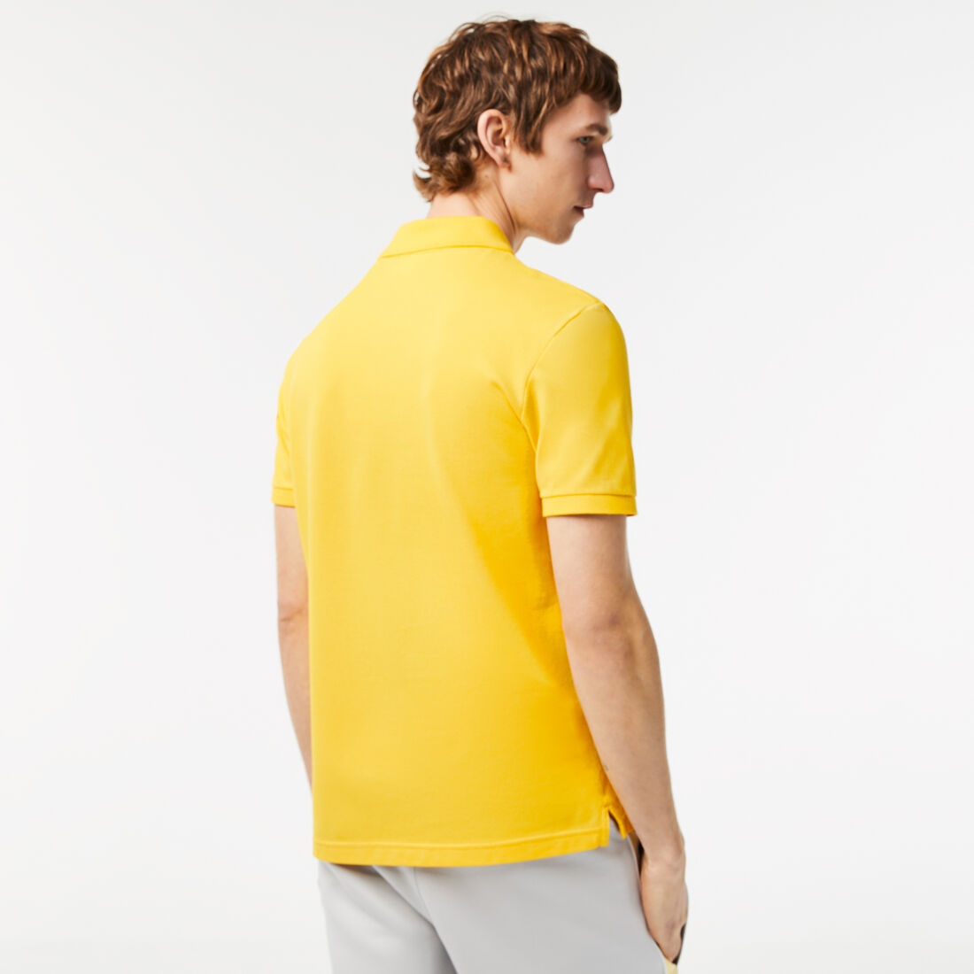 Lacoste Slim Fit In Petit Piqué Polo Shirts Herren Gelb | BSWA-65981