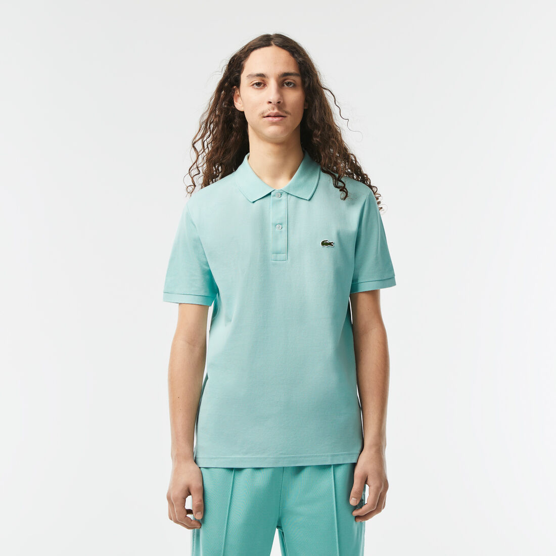 Lacoste Slim Fit In Petit Piqué Polo Shirts Herren Hellgrün | DNSM-03156