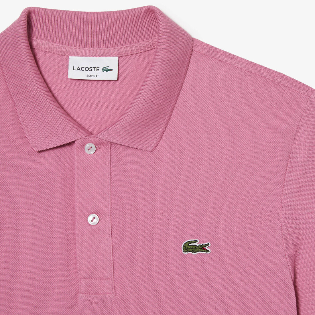 Lacoste Slim Fit In Petit Piqué Polo Shirts Herren Rosa | DTOY-84627