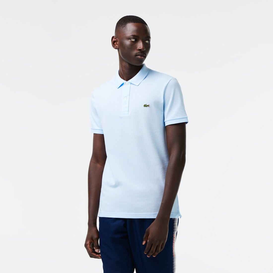 Lacoste Slim Fit In Petit Piqué Polo Shirts Herren Hellblau | EMNF-51307