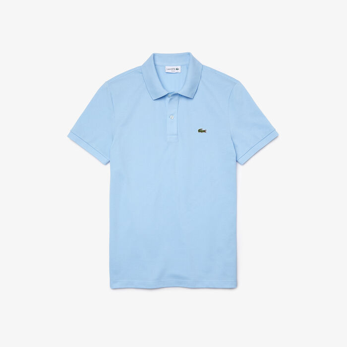 Lacoste Slim Fit In Petit Piqué Polo Shirts Herren Blau | MYIO-31408
