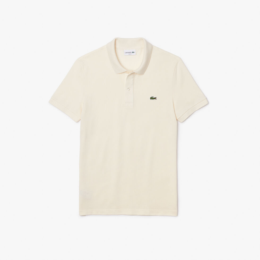 Lacoste Slim Fit In Petit Piqué Polo Shirts Herren Weiß | TISN-98045