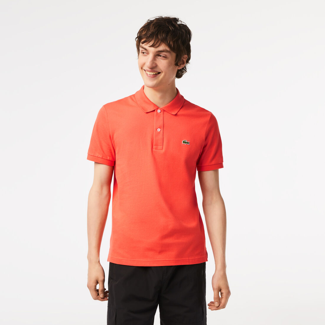 Lacoste Slim Fit In Petit Piqué Polo Shirts Herren Orange | TUIY-45876