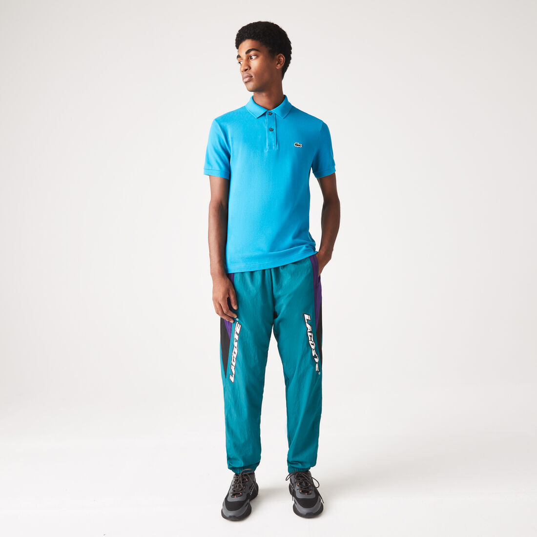 Lacoste Slim Fit In Petit Piqué Polo Shirts Herren Blau | XRBZ-21603