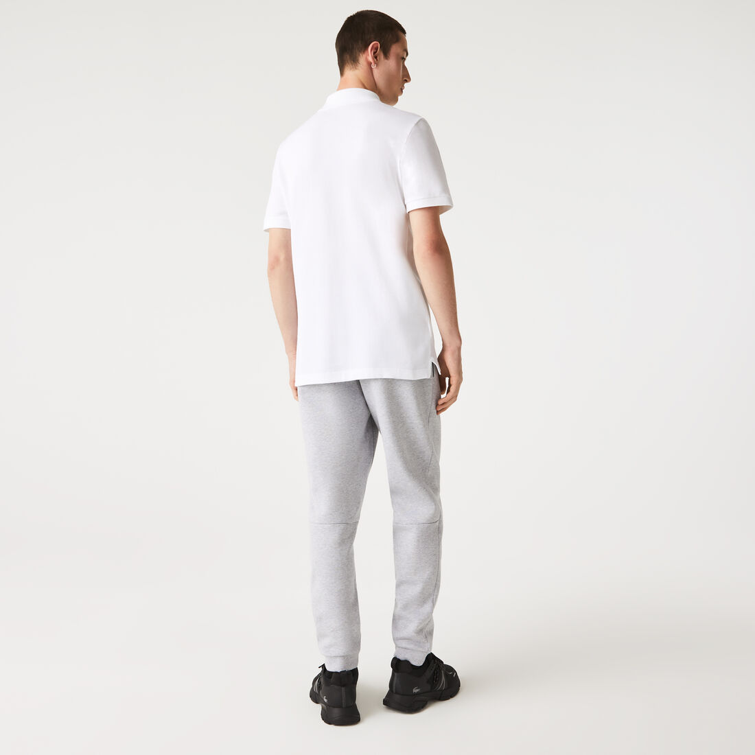 Lacoste Slim Fit In Petit Piqué Polo Shirts Herren Weiß | XYUE-76459