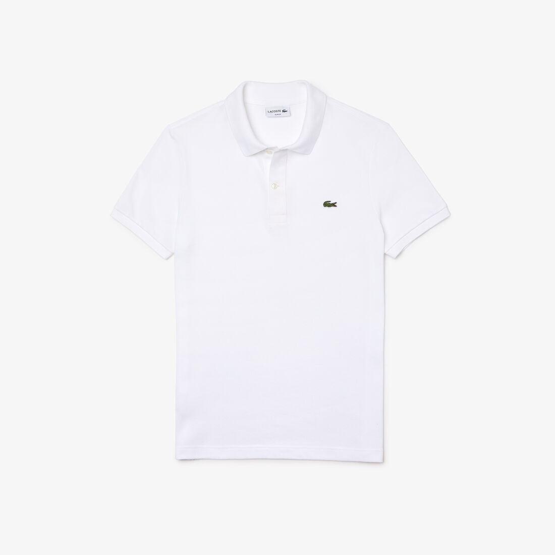 Lacoste Slim Fit In Petit Piqué Polo Shirts Herren Weiß | XYUE-76459