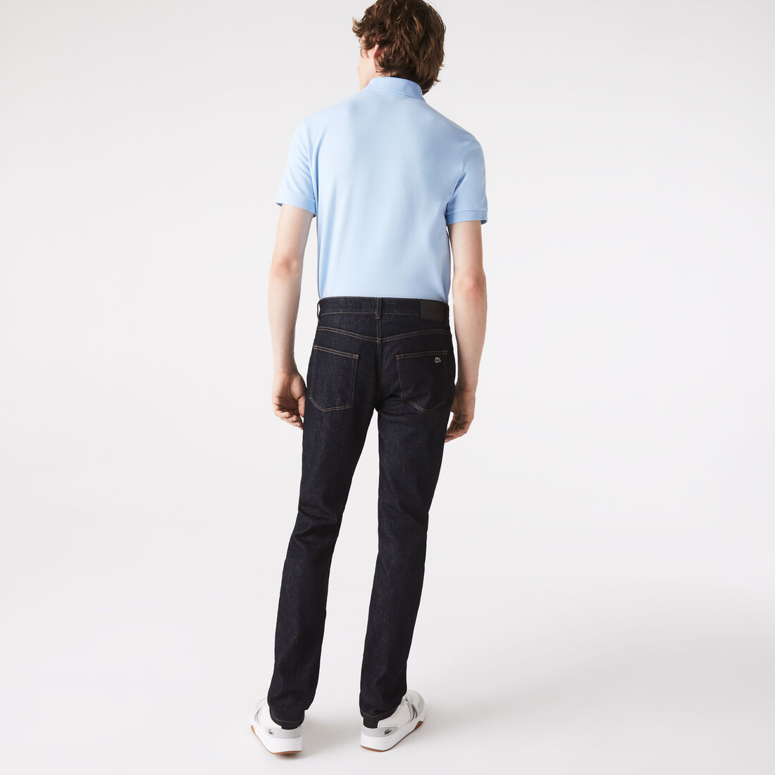 Lacoste Slim Fit Stretch Baumwoll Denim Jeans Herren Blau | XZYJ-94721