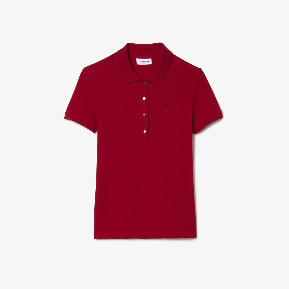 Lacoste Slim Fit Stretch Baumwoll Piqué Polo Shirts Damen Rot | UKMO-03546