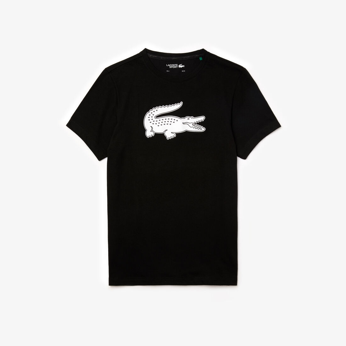 Lacoste Sport 3d Print Crocodile Atmungsaktiv Jersey T-shirts Herren Schwarz | DMBA-12065