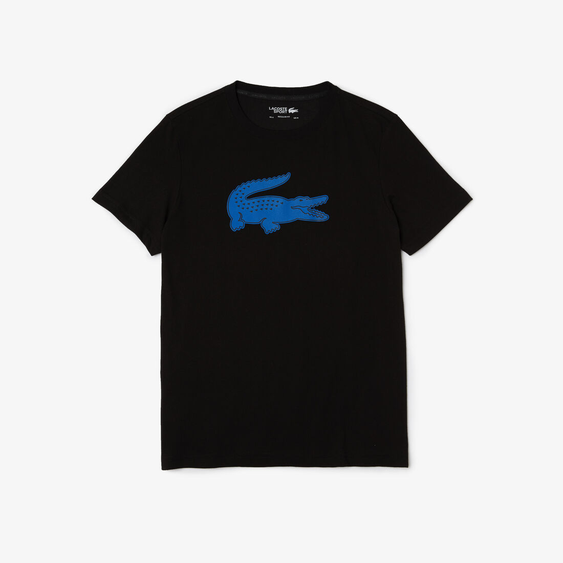 Lacoste Sport 3d Print Crocodile Atmungsaktiv Jersey T-shirts Herren Schwarz Blau | EVHF-46507