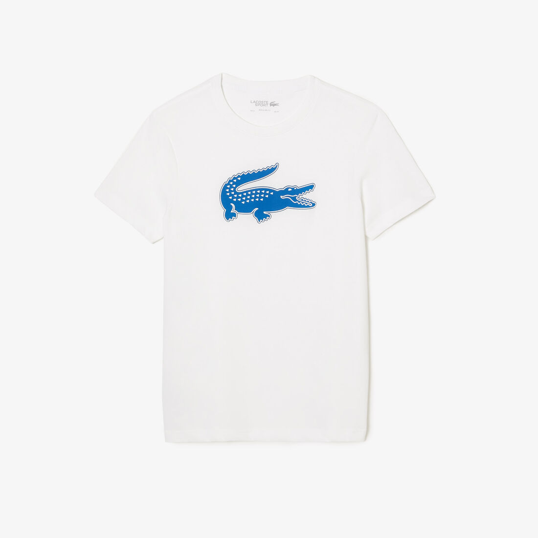 Lacoste Sport 3d Print Crocodile Atmungsaktiv Jersey T-shirts Herren Weiß Blau | UDRB-07954