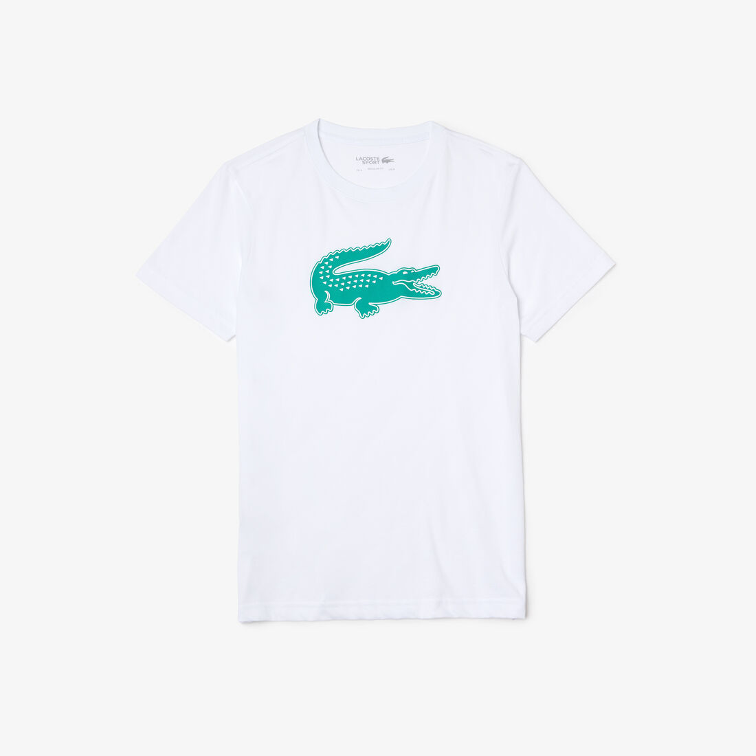Lacoste Sport 3d Print Crocodile Atmungsaktiv Jersey T-shirts Herren Weiß Grün | VXBN-49871