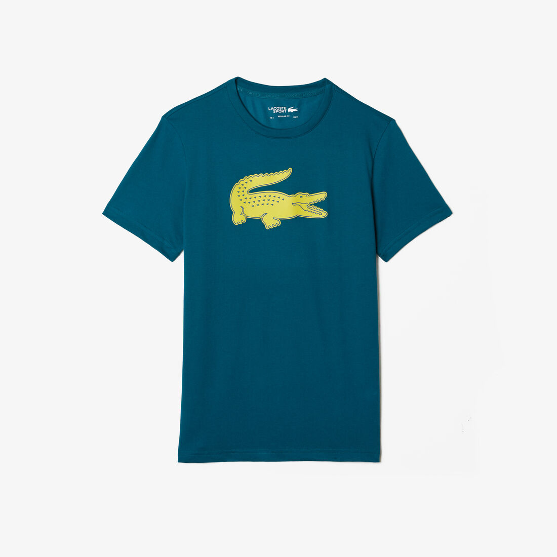 Lacoste Sport 3d Print Crocodile Atmungsaktiv Jersey T-shirts Herren Grün Gelb | YSDU-54978
