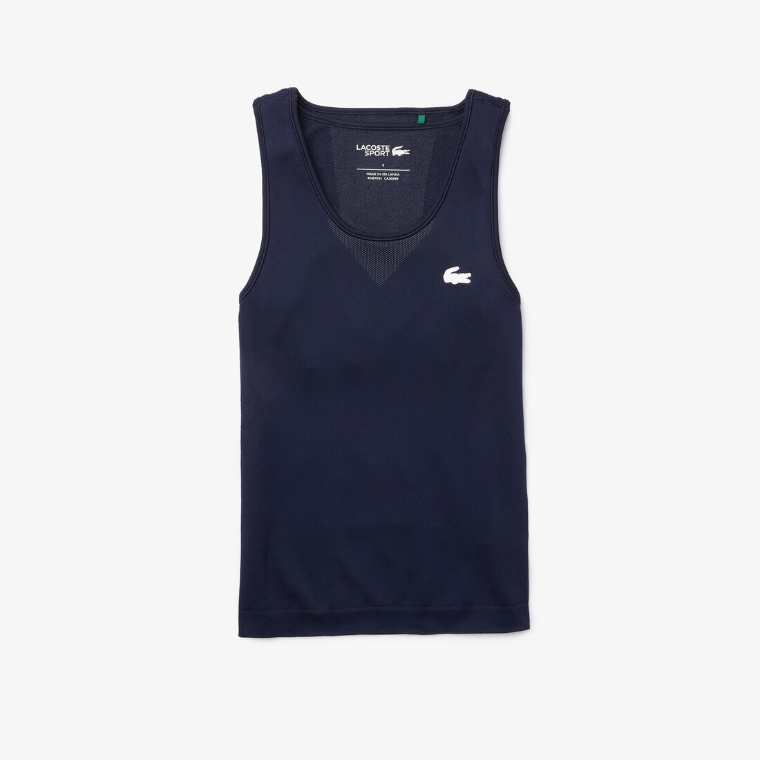 Lacoste Sport Moisture-wicking Second-skin Knit Tank Top T-shirts Damen Blau | XTFG-08195