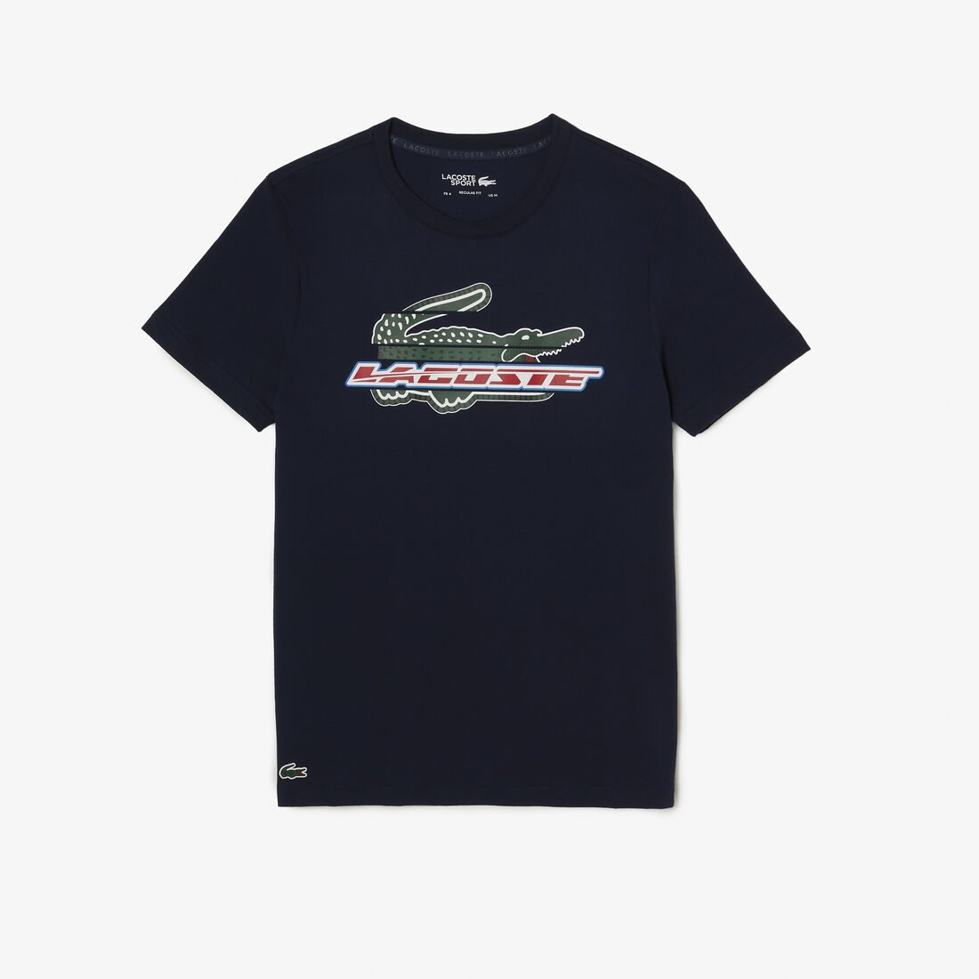 Lacoste Sport Regular Fit Organic Baumwoll T-shirts Herren Navy Blau | QMJY-85371