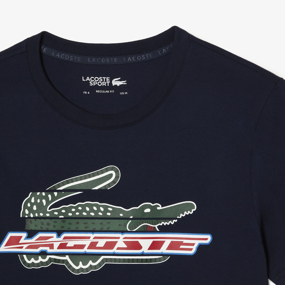 Lacoste Sport Regular Fit Organic Baumwoll T-shirts Herren Navy Blau | QMJY-85371