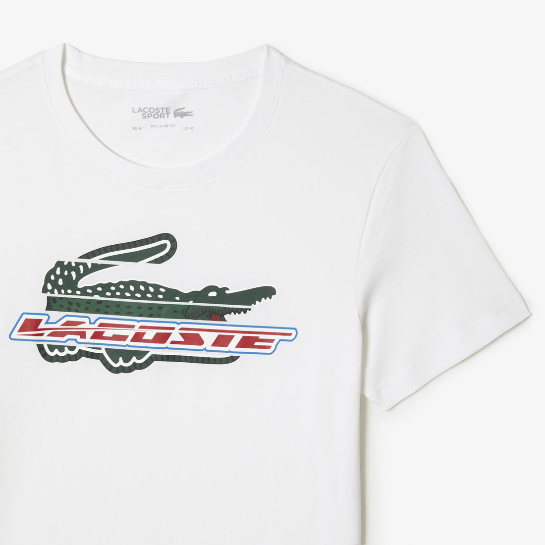 Lacoste Sport Regular Fit Organic Baumwoll T-shirts Herren Weiß | XYNS-13046