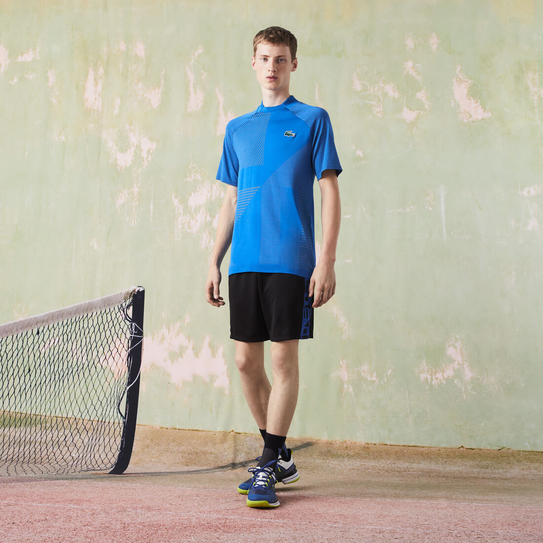 Lacoste Sport Slim Fit Seamless Tennis Polo Shirts Herren Blau | ZNLK-93865