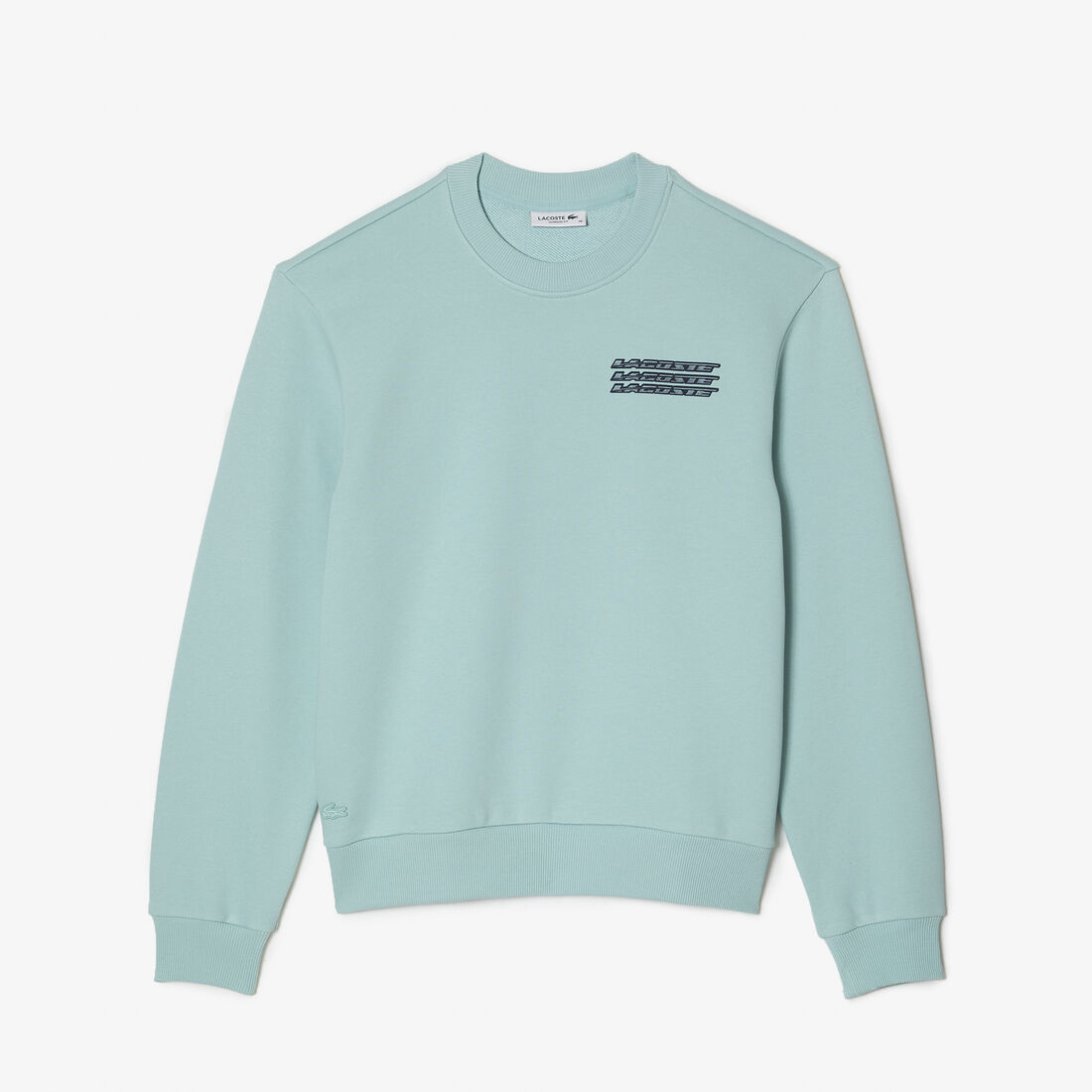 Lacoste Unbrushed Fleece Printed Sweatshirts Damen Hellgrün | FNEU-64938