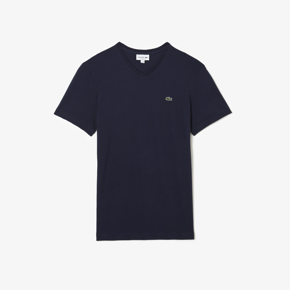 Lacoste V-neck Baumwoll T-shirts Herren Navy Blau | RZCH-81427