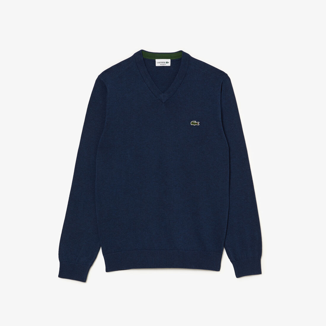 Lacoste V-neck Organic Baumwoll Pullover Herren Blau | DECN-81264