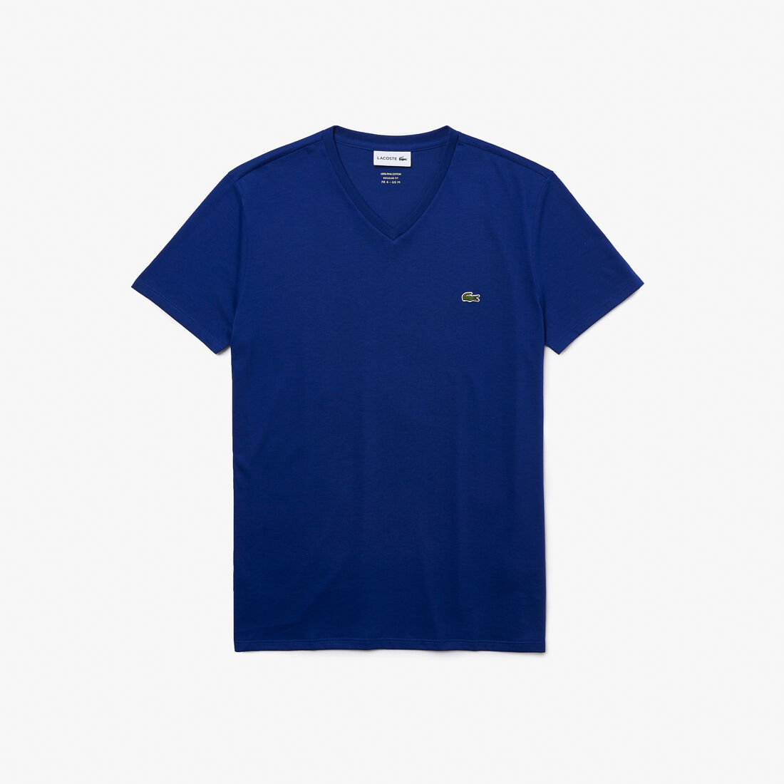 Lacoste V-neck Pima Baumwoll Jersey T-shirts Herren Blau | JWLT-62487