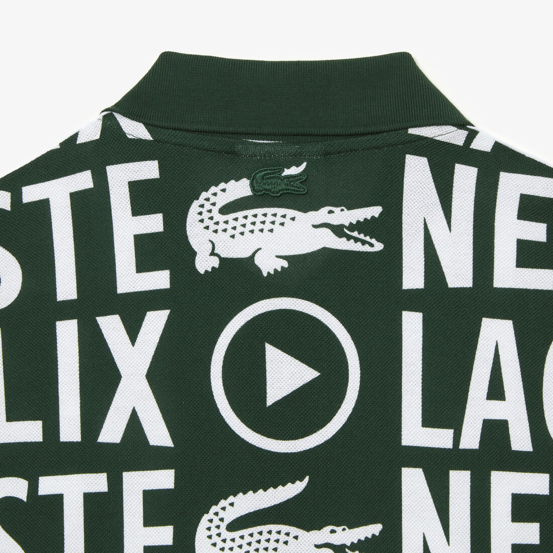 Lacoste X Netflix Loose Fit Organic Baumwoll Print Polo Shirts Herren Grün | TDEI-02487