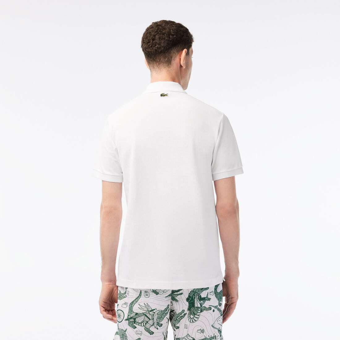 Lacoste X Netflix Organic Baumwoll Polo Shirts Herren Weiß | WFBV-69147