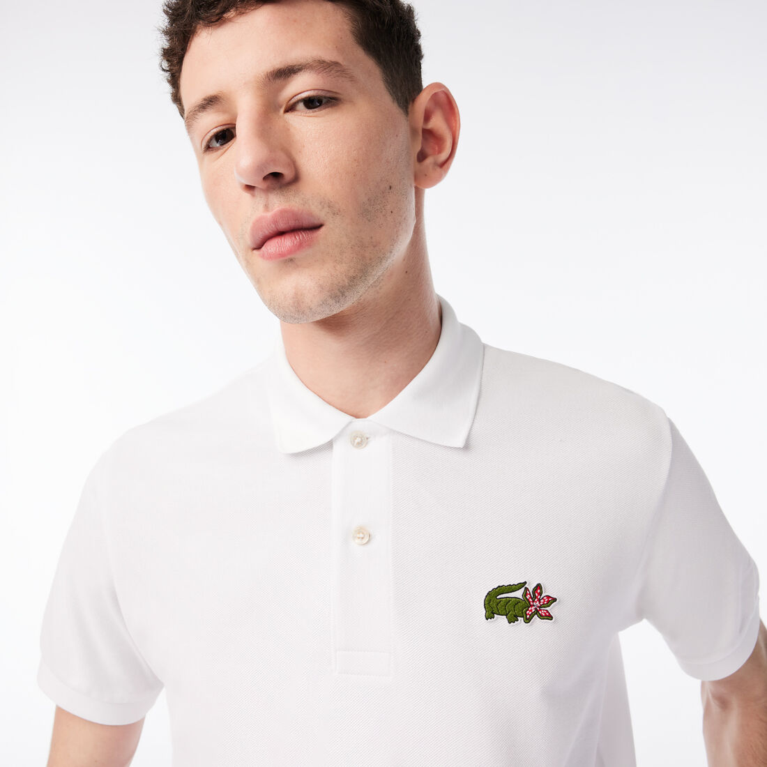 Lacoste X Netflix Organic Baumwoll Polo Shirts Herren Weiß | ZYNB-85634
